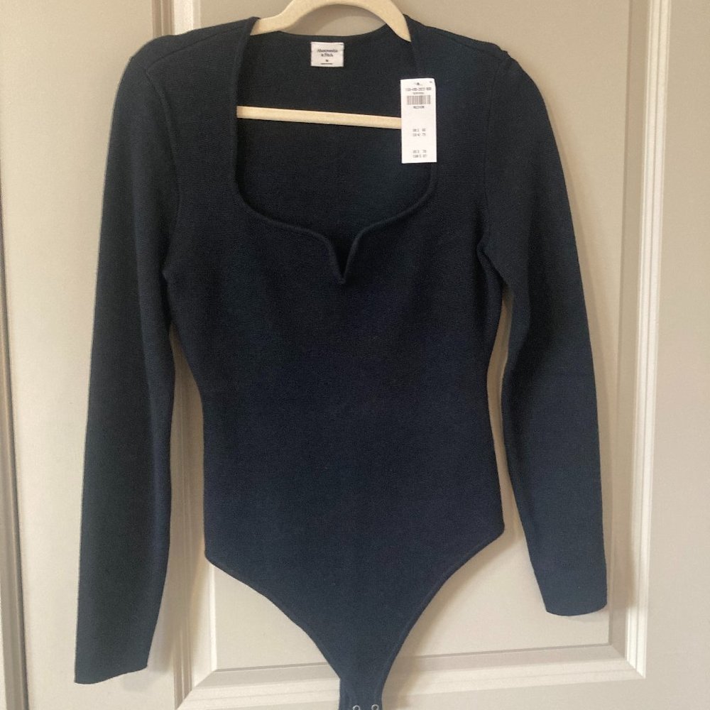 Abercrombie Notch Neck Bodysuit NWT